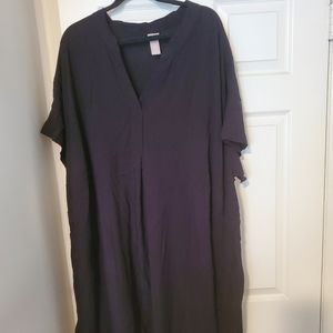 Black shirt dress